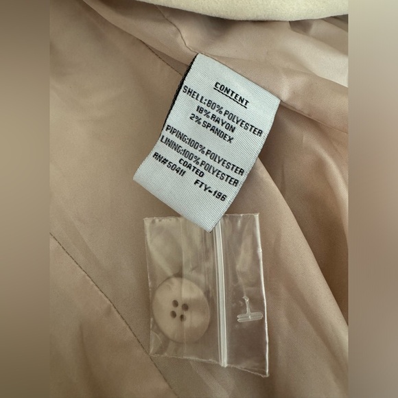 Jessica Simpson Faux Belted Pea Coat (Light Sand) - Size XL - (NWT!) - Picture 10 of 13